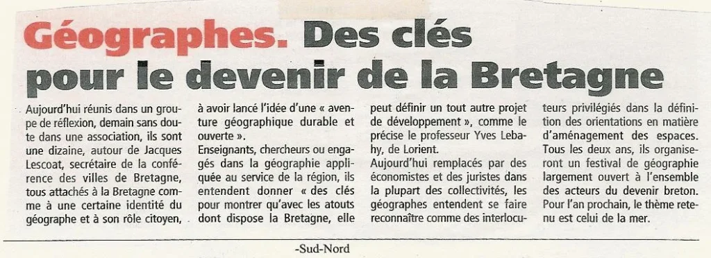 2004 mars 07 article télégramme réunion fondatrice