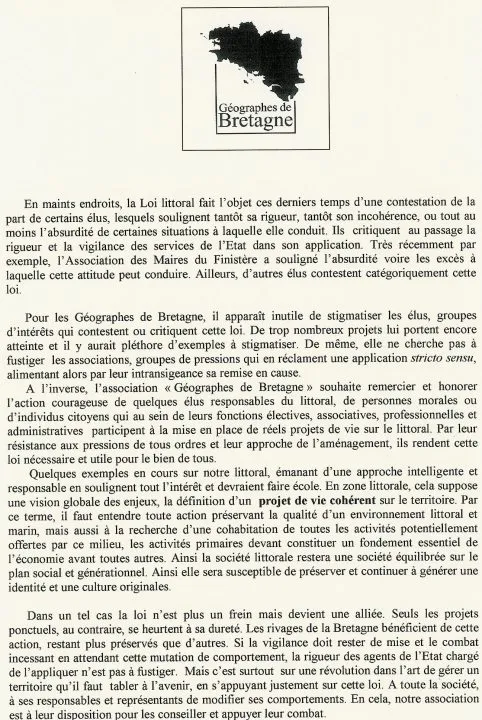 Controverses sur la loi littorale en Bretagne