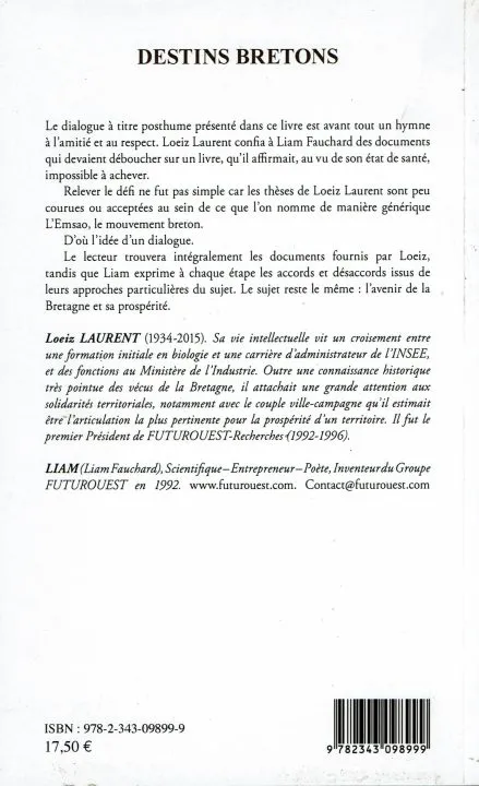 Résumé du livre Destins Bretons de Loeiz Laurent