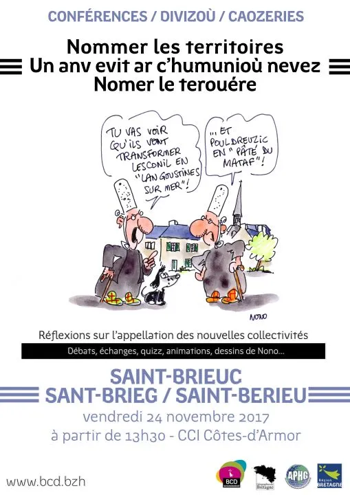 Affiche d'événement sur les territoires en Bretagne