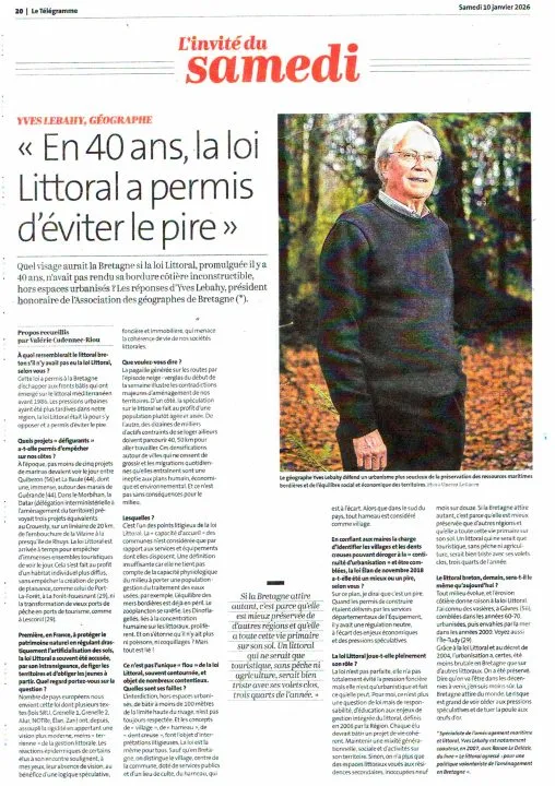 Article sur la loi Littoral en Bretagne