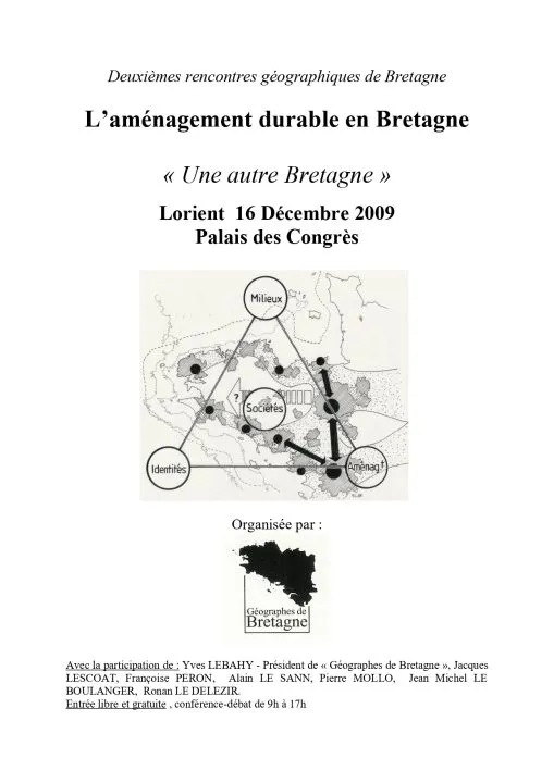Conférence sur l’aménagement durable en Bretagne