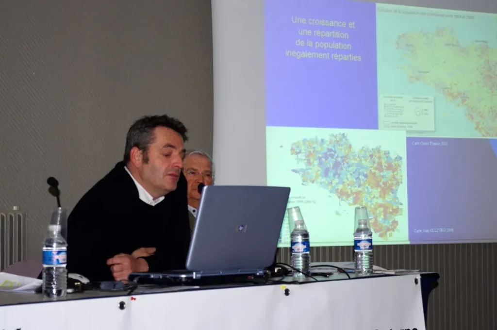 Présentation sur la répartition de la population.