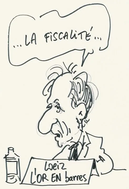 Un homme parlant de la fiscalité.