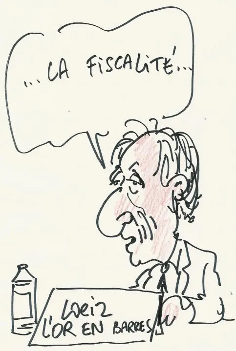 Caricature évoquant le sujet de la fiscalité